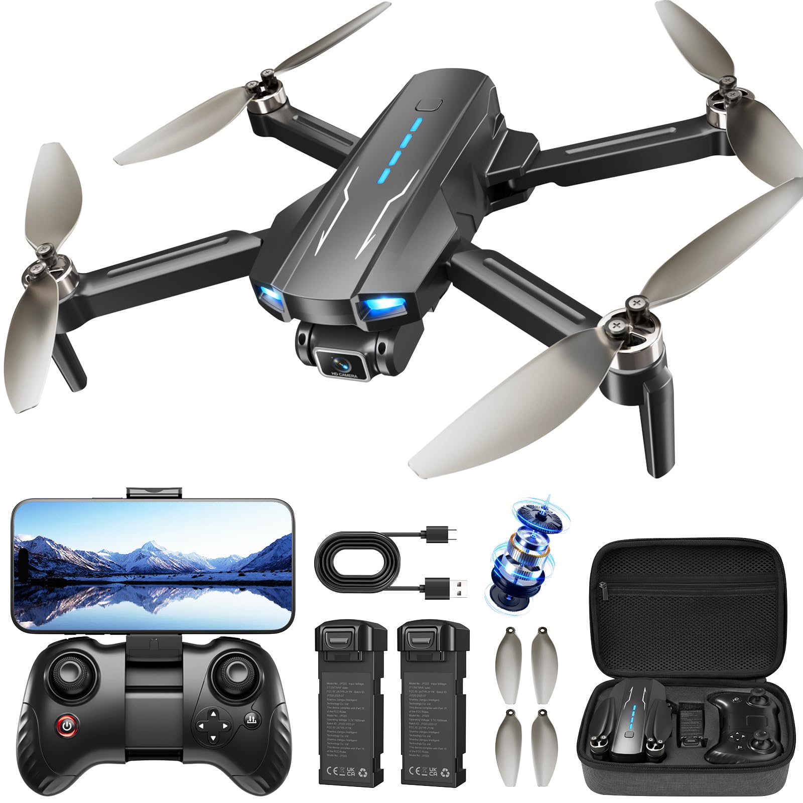 Amazon.com: MCJDHJJ Drone with Camera for Kids 1080P HD FPV